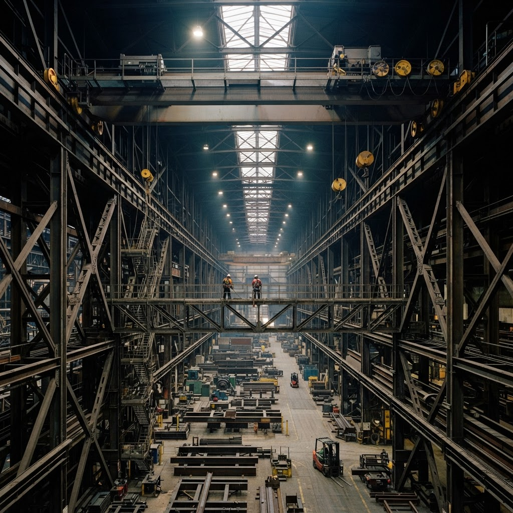 High-Load Industrial Plant Frame